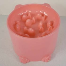 Raised cat slow feeder bowl item