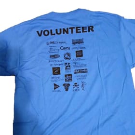 2019 Cincy Blues Fest Volunteer Shirt, Blue, XL item