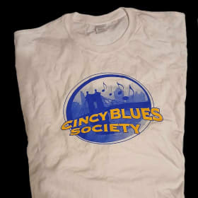 Cincy Blues Society Logo Shirt, White, 4XL item