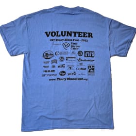 2012 Cincy Blues Fest Volunteer, Blue, XL item