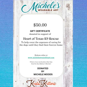 Knots4Kritters/Michele’s Wearable Art Gift Certificate item