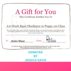 Positive Reinforcement Dog Training Course Gift Certificate item