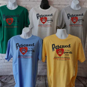 LARGE - Sport Grey T-shirt - Rescue'd - Navy Font item