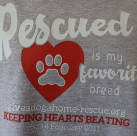 X Large - Sport Grey T-shirt - Rescue'd - White Font item