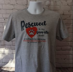 XXL - Sport Grey T-shirt - Rescue'd - Navy Font item