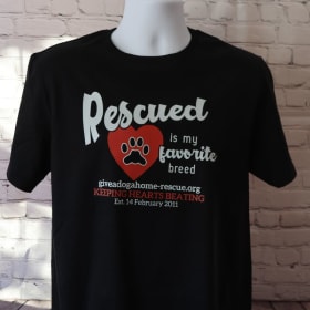 XXL - Black T-shirt - Rescue'd - White Font item