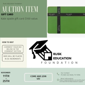 100.00 Kate Spade Gift Card item