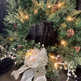 Pre-Lit Winter Wreath item