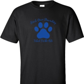 Black Paw Print Spirit Wear T-shirt Sizes S-XL item
