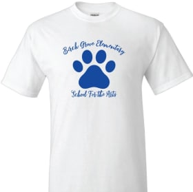 White Paw Print Spirit Wear Size XXL item