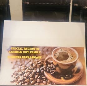 Kopi Lombak, Family grown and roasted 50/gm roasted beans item