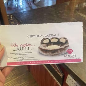 Certificat cadeau séjour toutou à la Niche item