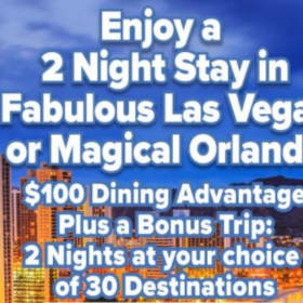 2 day stay in Las Vegas or Orlando item