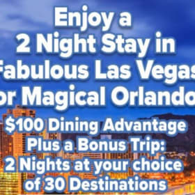 2 day stay in Las Vegas or Orlando item