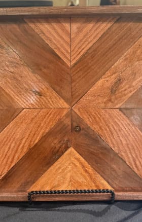 Handmade wooden tray item