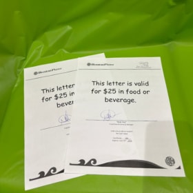 2 - $25 Boston Pizza Gift Certificates (Westmount) item