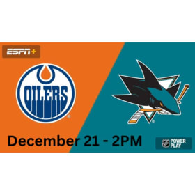 2 Oilers Tickets (Section 104, Row 12) - December 21 - 2pms item