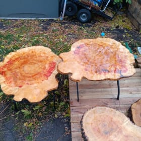 2 Wooden End Tables item