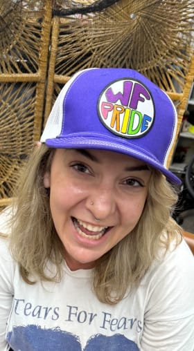 Trucker Hat- Purple with White Back item