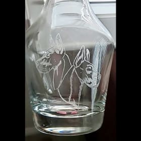 Great Dane wine decanter item