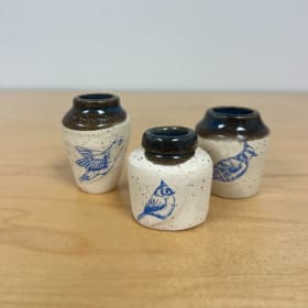 Itty Bitty Birdy Pots - By Anna Coleman item