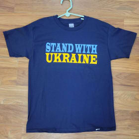 NAVY Stand with Ukraine t-shirt - YOUTH MEDIUM item