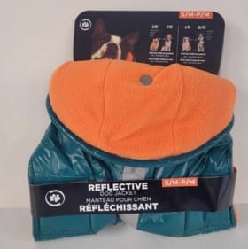 New size small winter fleece reflective dog coat item