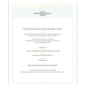 L'Oca d'Oro Spirit Making Class & Private Dinner for 8 item