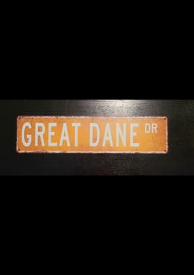 Great Dane metal signs, $25 LCBO gift card item