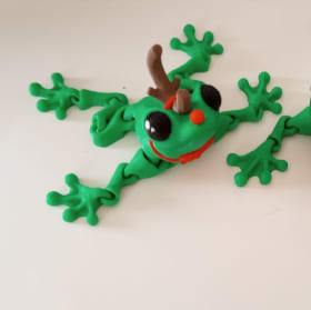 3D Printed Reindeer Frog item