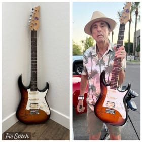 Autographed Alice Cooper Guitar item