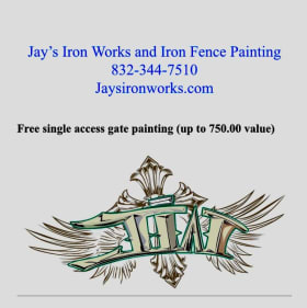 Iron access gate painting  AMAZING DEAL!! item