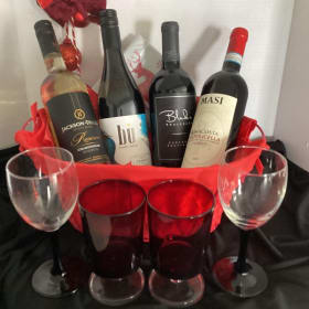 Glass Turkey Gift Basket # 1 item