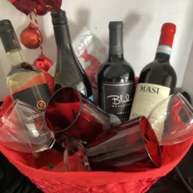 Glass Turkey Gift Basket # 1 item