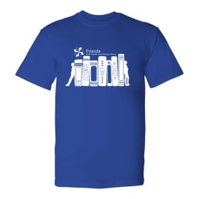 Large Blue Adult Friends of the Library T-shirt item