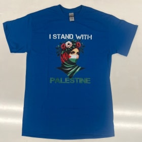 I stand with Palestine (Neon Blue) Youth M item