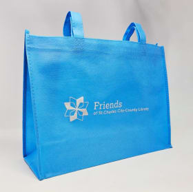 Bright blue tote item