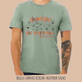 Thankful “Heather Sage” T-Shirt Size:          X-LARGE item