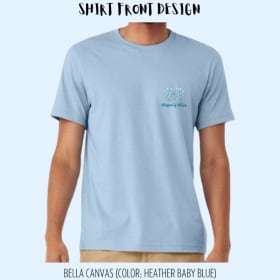 Frosty Paws “Heather Baby Blue” T-Shirt Size: XX-LARGE item