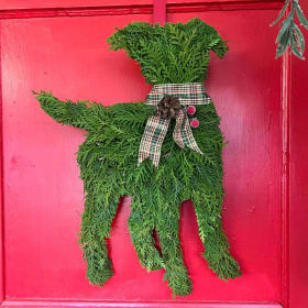 Fresh Wreath - Dog Standing item