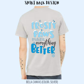 Frosty Paws “Silver” T-Shirt Size: XXXX-LARGE item