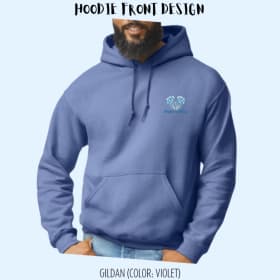 Frosty Paws “Violet” Hoodie Size: SMALL item