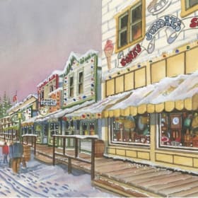Heritage Park Christmas Print with Custom Framing item
