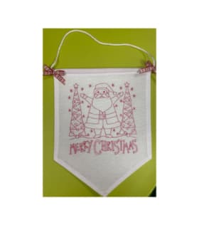 Embroidered Merry Christmas Banner item