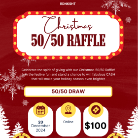 100.00 50/50 Ticket item