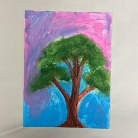Acrylic on Canvas - "Peace Tree" by Ainsley Blocker item