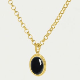 9. Forme Gemstone Statement Necklace Black onyx (V. $585) item