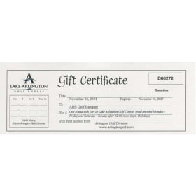 Lake Arlington 18 holes &  Cart Rental for 4 item