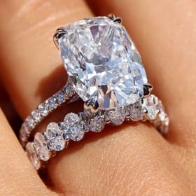 Eternal Love Ring & Eternity Band Set in White Gold item