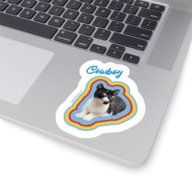 Farm Friends Vinyl Sticker — Cowboy item